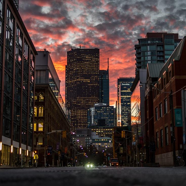 Sunset outdoors in Spain